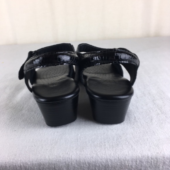 SAS WOMENS 9 Slim suntimer Sandals Black EUC - Picture 4 of 8